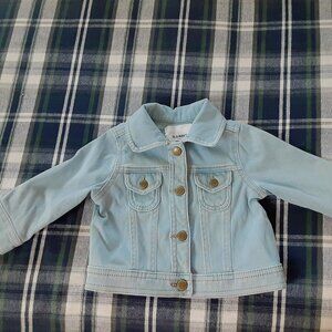 Baby girls Old Navy size 12-18 months light blue demin jacket